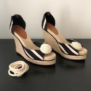 Kate Spade knit stripe espadrille (missing rope)